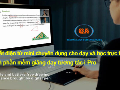 Bảng cảm ứng mini ngồi bàn cho giáo viên QA SmartTouch TouchMini 01
